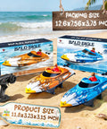 High Speed 12 Inch RC Boat For Pool Fun With Remote Control Top Speed 25 KPH Kid And Adult Friendly Durable Waterproof Hull