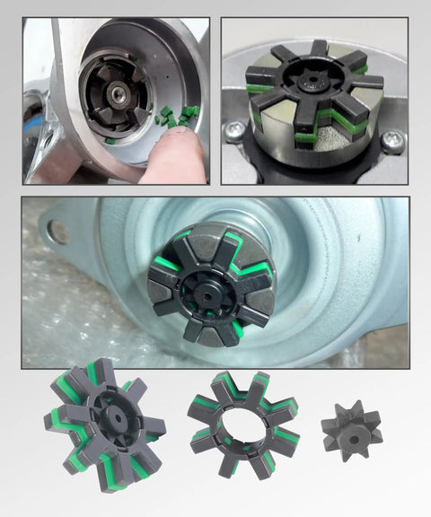 Close-up of Heavy Duty Steering Wheel Repair Kit For Electric Power Steering Motor Shaft Rubber Damper OEM 4525428040 4525328130 components.