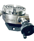 Beefy 3 Inch 75mm Tilting Rotary Table With Four Slots And M6 Clamp Kit For Milling And Metalworking Tools Low Profile Precision Mini Rotary Table For Shop Use, featuring precision dial and sturdy base