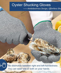 Cut Resistant Gloves A9 Maximum Protection For Kitchen Prep And Food Handling, ANSI A9 Certified, Food Grade Chef Gloves, oyster shucking