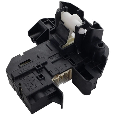 Door Latch Lock Switch Replacement For Washing Machines WH44X10288, black plastic component, 120V, fit GE Kenmore Sears washers.