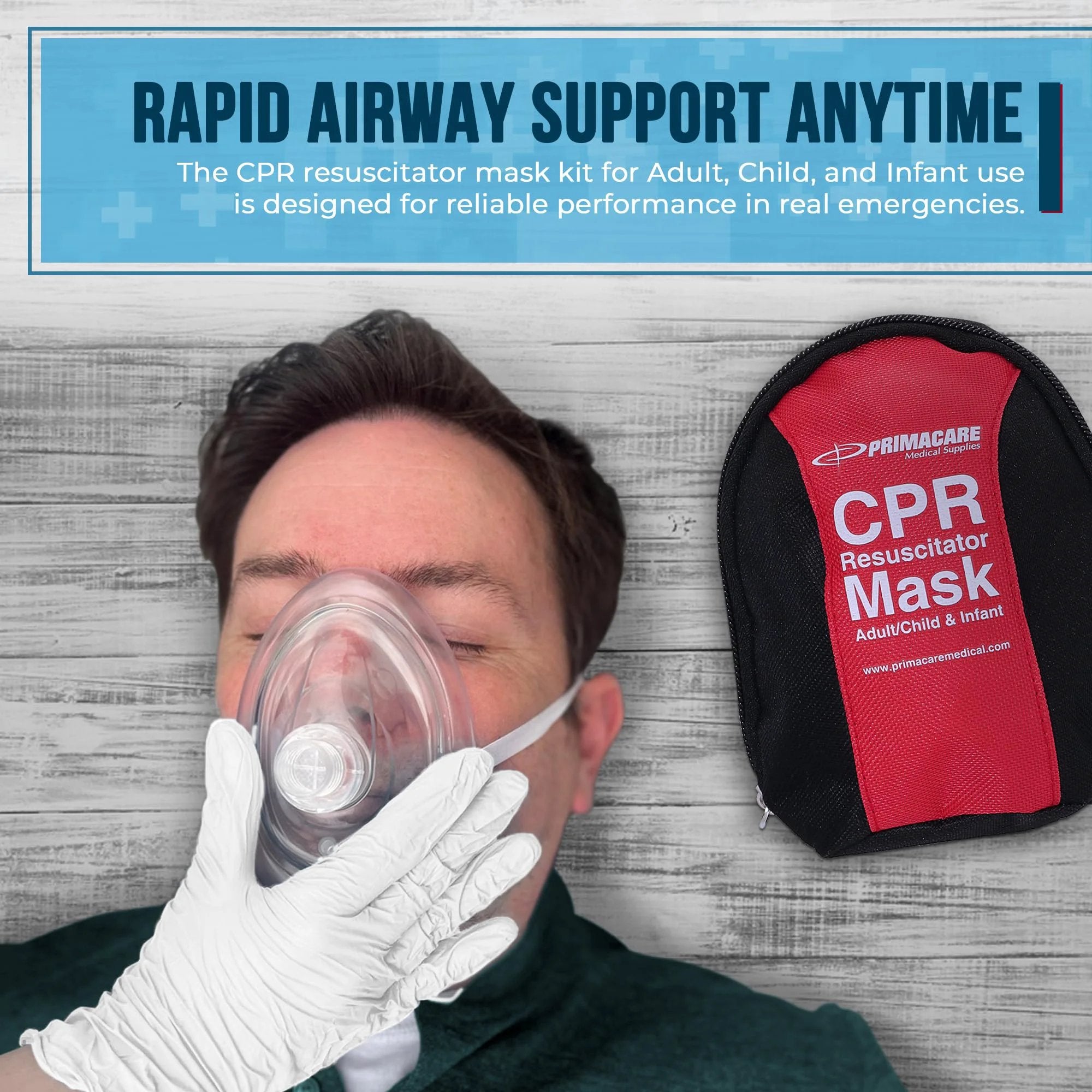 Emergency CPR Mask Kit For All Ages ✓