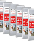 Six Pack Mini Pocket Duct Tapes Travel Size 1.77 Inch By 9.84 Feet Flat Fold Heavy Duty Waterproof Cloth Base Tape For Quick Repairs Outdoor Gear EDC