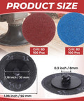200 Pieces 2 Inch Sanding Discs 80 Grit For Die Grinder, Sweet For Surface Prep, Strip Grind Polish Finish, Rust And Paint Removal