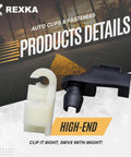 Must Have Ten Pack Door Handle Lock Rod And Hood Latch Clip Kit Five Thirty Two Inch Rods Left And Right Nylon Fits One Quarter Inch Holes