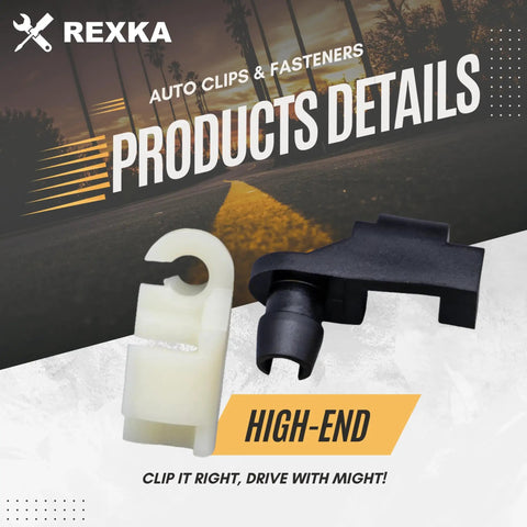 Must Have Ten Pack Door Handle Lock Rod And Hood Latch Clip Kit Five Thirty Two Inch Rods Left And Right Nylon Fits One Quarter Inch Holes