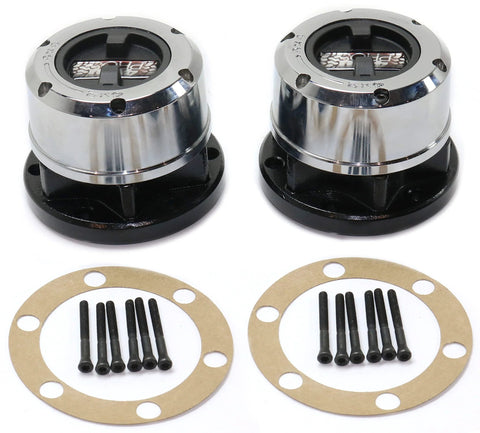 Locking Hub Set For Nissan Frontier 1998-2004, Pathfinder 1990-2004, Xterra 2000-2004, Pickup 1995-1997, 6 Stud Manual With Gaskets