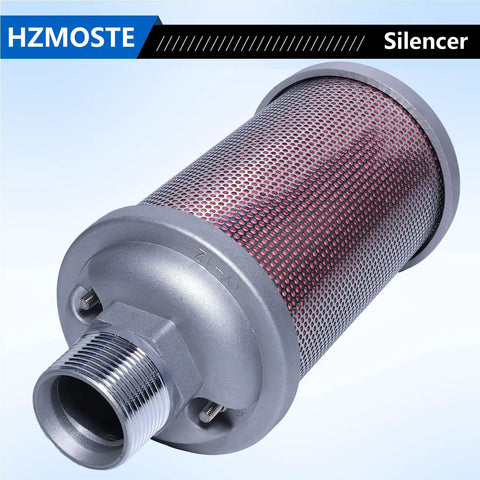 Exhaust Silencer For 1-1/4 Inch NPT Male Interface, Heavy Duty Industrial Noise Reduction For Air Compressors, Durable Metal Housing