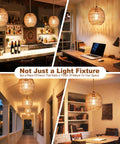 Handcrafted Rattan Pendant Light With Extended Plug In Cord And Simple Toggle Switch Brings Chill Weekend Vibes To Your Cozy Bedroom Or Living Room Egg Shade Fixture in cozy settings.