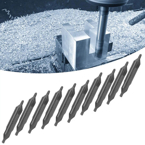 HSS Centering Drill Bit 3mm Set for Bench Milling Machine and Lathe, High Speed Steel Center Drill with Enlarged Chip Flute, Durable Metalworking Bit Pack for Precise Marks, Clean Holes, and Pro Results on machining setup.