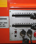 Control panel of Rock Solid 25mm Electric Rebar Bender Equipped With Dual Foot Switches for precise bends in one inch steel rebar.