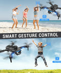Smart gesture control with Ultra Clear 4K Camera Drone For Kids And Adults showcasing gesture-based video and photo capture outdoors.