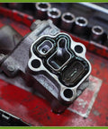 VTEC Solenoid Gasket And Spool Valve Filter Screen Replacement Kit For Honda Civic 1996-2005 installed on engine block