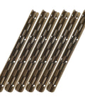Six Piece Long Piano Hinges For Wooden Boxes And Craft Projects Smooth Metal Hinge Set For Jewelry Boxes Mini Cabinets And DIY Repairs
