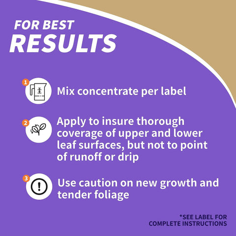 Instructions for using Pyrethrin Garden Insect Spray Concentrate 8 Oz Ready To Mix Fast Acting Insecticide For Outdoor Gardens