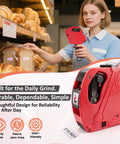 MX5500 Price Tag Gun Kit With 2 Red 8 Digit Tag Guns 11000 Labels And 8 Refill Rollers used in bakery to label bread prices