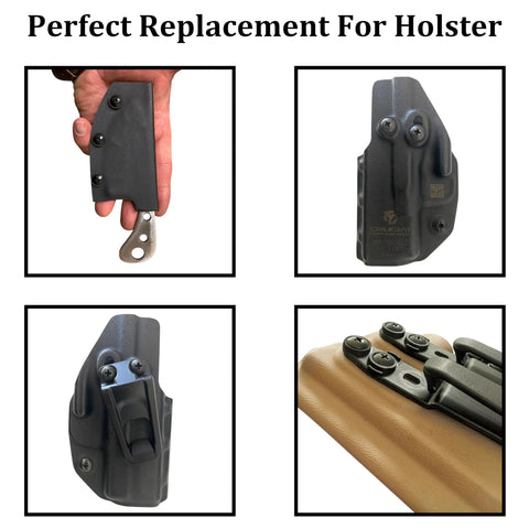 One Quarter Inch Black Chicago Screw Set Of Sixteen With Corrosion Resistant Build And Precision Threads Hella Durable Tooling Kit For Custom Leather Crafts Kydex Holsters And Tactical Gear Mods, various angles.
