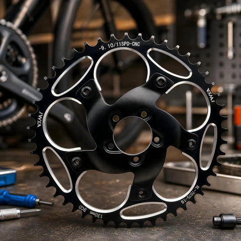 Chain Ring Sprocket Crank For Bafang BBSHD 130BCD Dope Aluminum Spider Adapter Kit 39T To 60T Compatible With EBike Motors CNC Machined 7075-T6