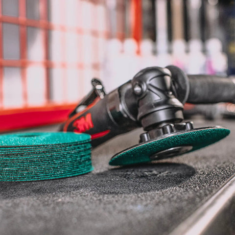 Green Corps Fiber Disc 36507 5 Inch By 7/8 Inch Ceramic Resin Bond Abrasive Disc 40 Plus Grit with grinder