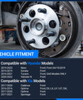 Beefed Up Front Wheel Bearing And Hub Assembly For 5 Lug Cars Compatible With Hyundai Sonata 2015 2019 installed on vehicle