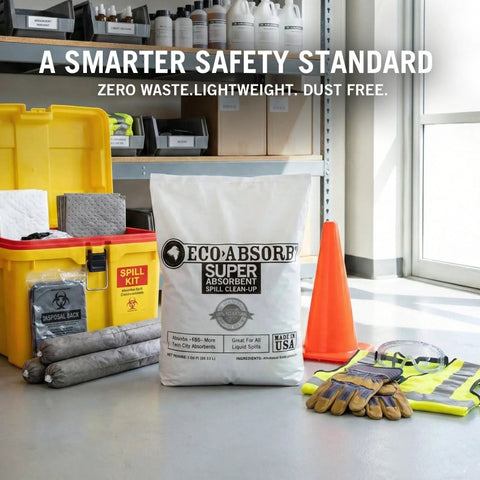 Heavy Duty Spill Clean Up Powder That Knocks Out Oil Grease And Hydraulic Liquid Instantly Binds Liquids Into Solid Granules For A No Sweat Sweeping Finish On Garage Or Workshop Floors One Cubic Foot Bag
