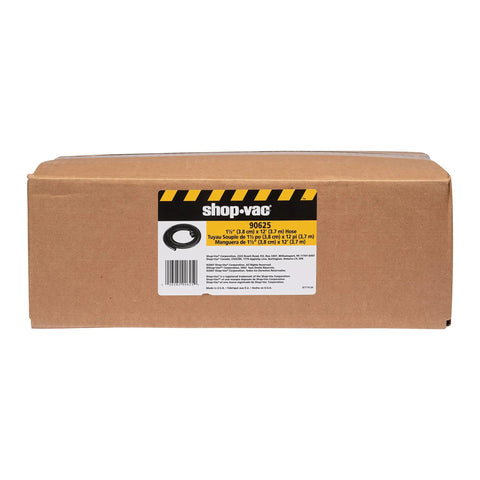 Box of 12 Foot Vacuum Hose With 1.5 Inch Connector, Heavy Duty Vinyl Build For Flexible Reach And Easy Maneuverability, Durable Design