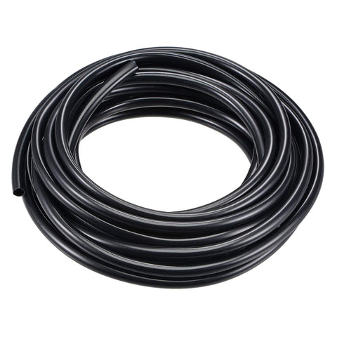 Black PVC Wire Harness Tubing Inner Diameter 1/4 Inch 23 Foot Sleeve For Wire Sheathing And Protection Heavy Duty High Temperature Resistant To 221 Degrees Fahrenheit Outer Diameter 9/32 Inch coiled