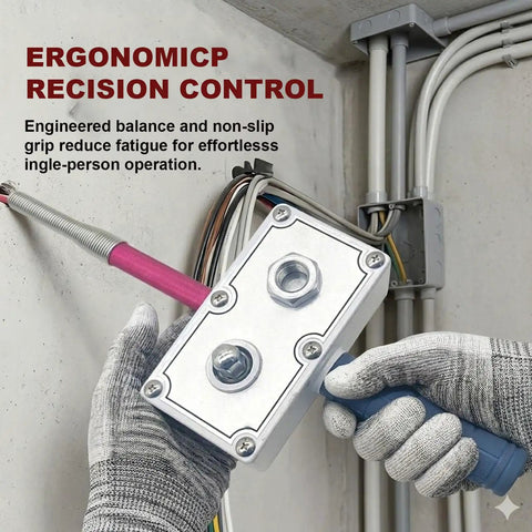 Automatic Electrician Wire Puller Drill Powered Cable Threading Rig with ergonomic grip for effortless wire pulls.