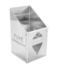 Aluminum Fire Extinguisher Holder for Enclosed Trailer and Garage, Securely Holds a 5 lb Fire Extinguisher, side view