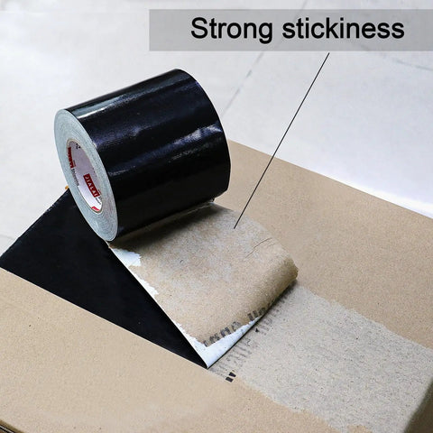 Wide Duct Tape 5 Inch Wide Industrial Grade Black Heavy Duty Waterproof Tape With Beefy Adhesive No Residue UV Resistant