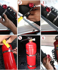Installing Adjustable Roll Bar Fire Extinguisher Mount Holder for Jeep Wrangler TJ JK JL JKU with quick release in six steps.