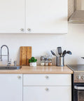 Modern kitchen with 30 Pack Brushed Nickel Square Cabinet Knobs And Drawer Pulls Set For Kitchen Cabinets Upgrade Your Cupboard With Farmhouse Style Hardware