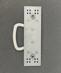 Oil Rubbed Bronze Mission Pull Handle for Cabinets and Furniture, 3 Inch (76mm) Size, shown with mounting plate