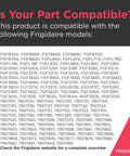 Compatibility chart for Stovetop Spark Ignition Switch 316219004 with Frigidaire gas range models listed.