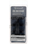 Packaged Zig Zag Nylon Cleats Black 3.5 Inch Length For Rope Up To Three Eighths Inch Pre Drilled For Two Fasteners Pair