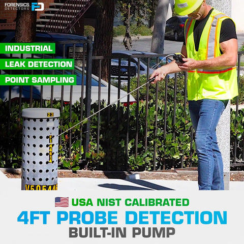 Heavy Duty Combustible Gas Detector Analyzer With Built Pump And 4 Foot Probe Nist Calibrated For Methane And Fuel Vapors Has A Dope Color Screen Plus Usb Logging The Solid Go To Safety Tool For Crews Wanting Foolproof Leak Detection No Sweat