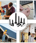 Assorted M3 Screw Kit With Slick Black Oxide Finish Badass Truss Head Phillips Self Tapping Fasteners For Dang Tough Wood Projects And Solid Steel Frames 125 Pcs used in various construction settings.