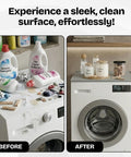 Before and after using Washer And Dryer Top Cover Protector 25x25 Inch Silicone Waterproof Dust Guard
