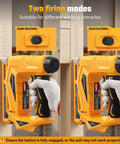 Tough As Nails Two In One Cordless Nailer And Brad Nailer Combo showing two firing modes: Single Shot and Burst Fire.