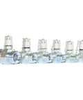 Six Pack BSPP Hydraulic Swivel Tees Kit With 1/4, 3/8, 1/2, 5/8, 3/4 And 1 Inch BSPP Sizes, Hydraulic Tee Connectors And Tester Coupling Set