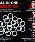 Made In USA M16 Oil Drain Plug Crush Washer Gasket Seal Ring Aluminum Pack Of 20 For BMW Mini Subaru And More