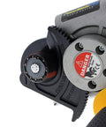 Close-up of PowerBlade Drill Powered Cable Cutter Cuts Up To 750 MCM Copper And 1000 MCM Aluminum, cutting large cable