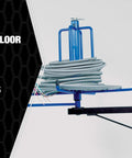 Wire Smart Cable Dispenser Floor Or Stud Mount 3 In 1 Pro Grade Utility with cable reel mounted on stud.