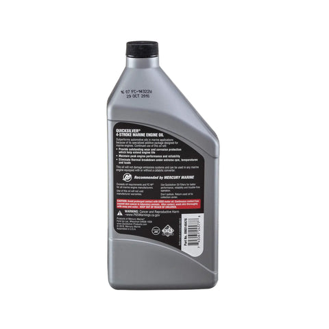 10W-40 4-Stroke Marine Engine Oil, 1 Quart For All Outboard And Inboard Motors, High Temp Protection Against Wear And Corrosion, Built To Handle High RPM, Extended Engine Longevity For Boats And Watercraft