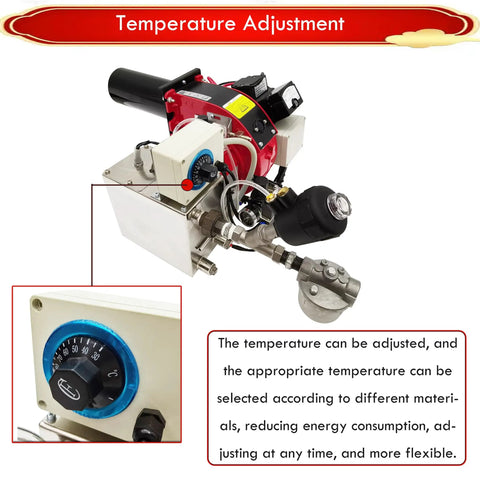 Rock Solid Heavy Duty Waste Oil Burner Heater Air Atomizing Multi Fuel Industrial Boiler Furnace stainless steel with temperature adjustment dial