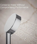 Awaken G110 Three-Function Handshower With 1.75 Gpm Flow, Multi-Spray Showerhead in Polished Chrome spraying water