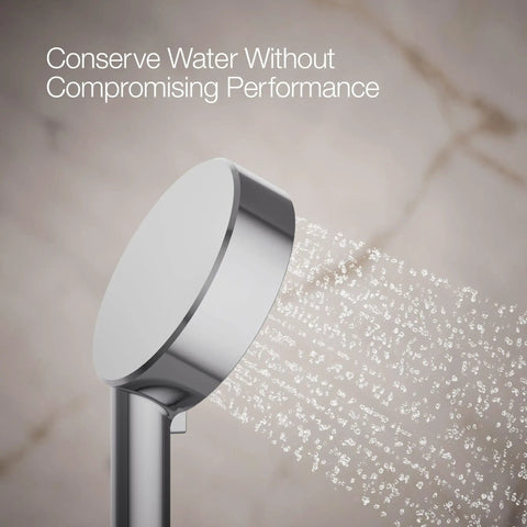Awaken G110 Three-Function Handshower With 1.75 Gpm Flow, Multi-Spray Showerhead in Polished Chrome spraying water