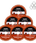 Tough As Nails Brazed Diamond Cutting Discs For Angle Grinders 4 1/2 Inch Diameter and 7/8 Inch Arbor 6 Pack