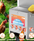 Kick The Chore Out Of Feeding With This Heavy Duty Automatic Chicken Feeder For Backyard Birds Featuring Eighty Five Pound Capacity And Ten Port Design To Block Waste And Keep Flocks Happy All Season Long.