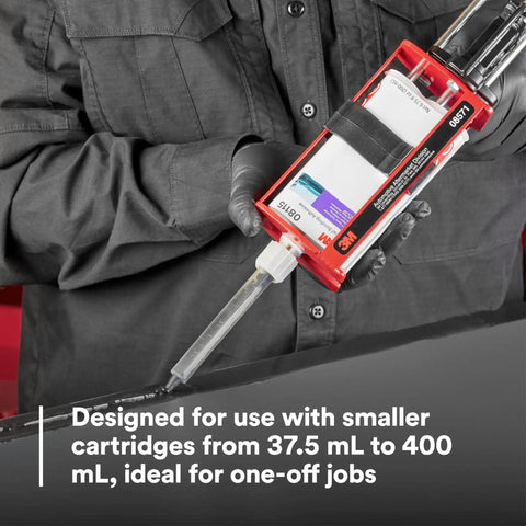 Manual Cartridge Applicator For Two Part Adhesives With Precise Dispensing And Steady Control, 200 Milliliters Capacity used on surface